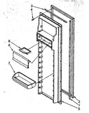 Refrigerator interior door panel parts