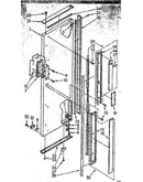 Refrigerator exterior door panel parts