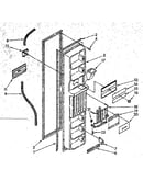 Freezer interior door panel parts