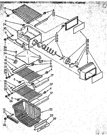 Freezer interior parts