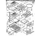 Kenmore 1068576933 refrigerator interior parts diagram