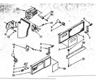Kenmore 1068576963 air flow and control parts diagram