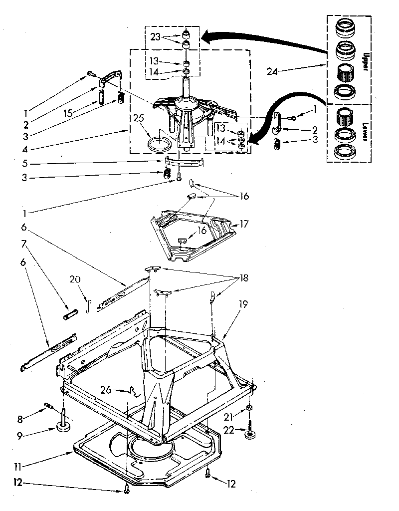 Machine base parts