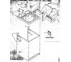 Kenmore 11082683810 top and cabinet parts diagram