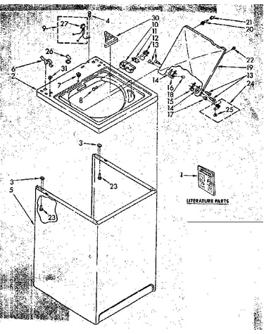 Top and cabinet parts