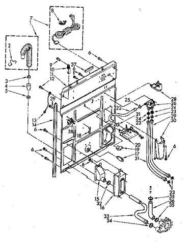 Rear panel parts