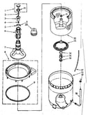 Agitator, basket and tub parts