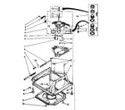 Kenmore 11082683810 machine base parts diagram