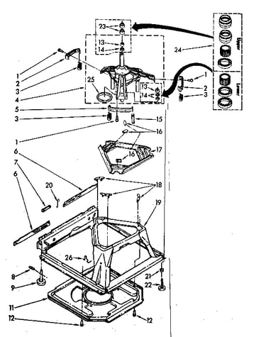 Machine base parts