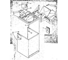 Kenmore 11082692120 top and cabinet parts diagram
