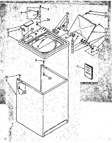 Top and cabinet parts