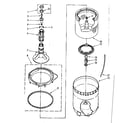 Kenmore 11082692720 agitator, basket and tub parts diagram