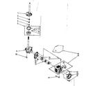 Kenmore 11082692120 brake, clutch, gearcase, motor and pump parts diagram