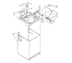 Kenmore 11082694120 top and cabinet parts diagram