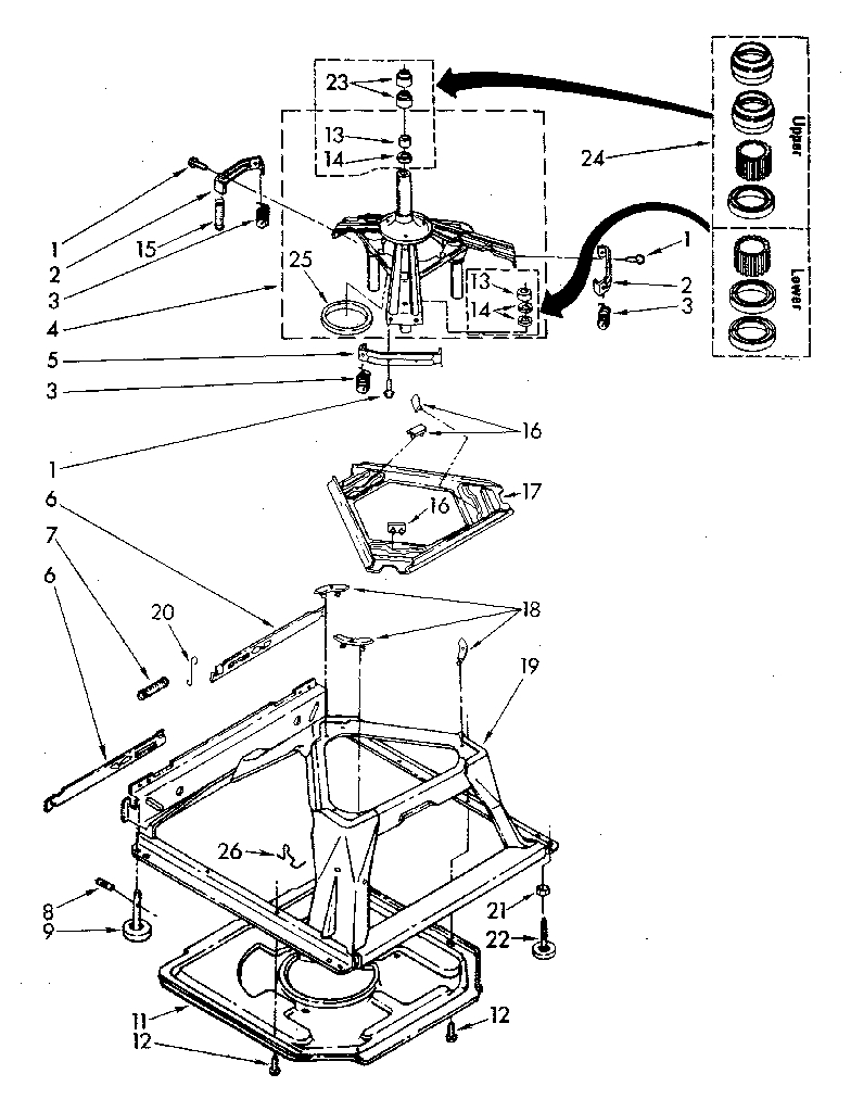 Machine base parts