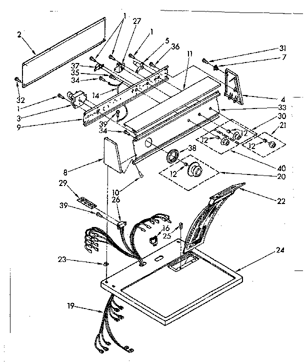 Top and console parts