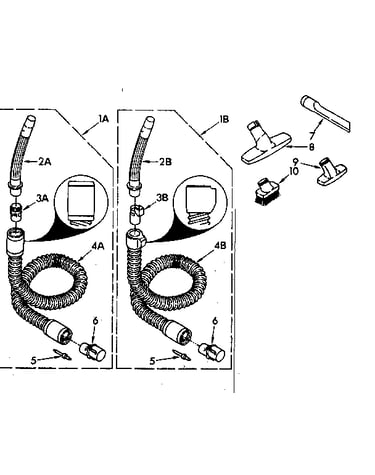 Hose and attachment parts