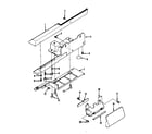 Kenmore 1581255180 shuttle cover and support parts diagram