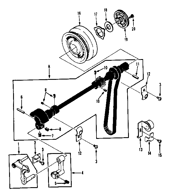 Take up lever unit