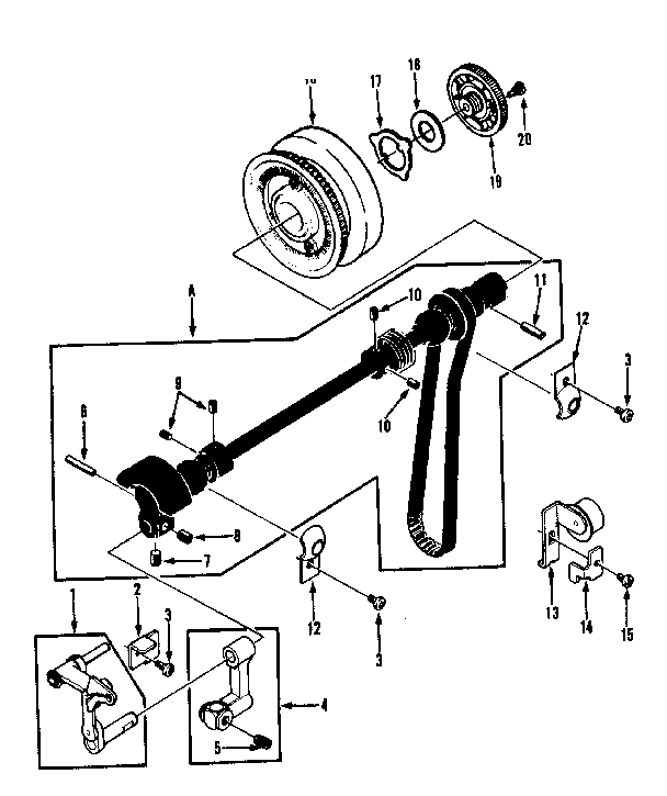 Take up lever assembly
