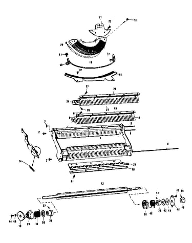 Sector plate & sub chassis & power roll ma-007