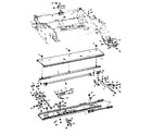Brother M3812 carriage & carriage rail mb-025 diagram