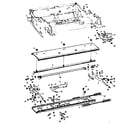 Brother M4912L carriage & carriage rail md-025 diagram
