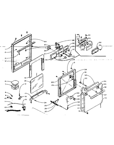 Control panel and door
