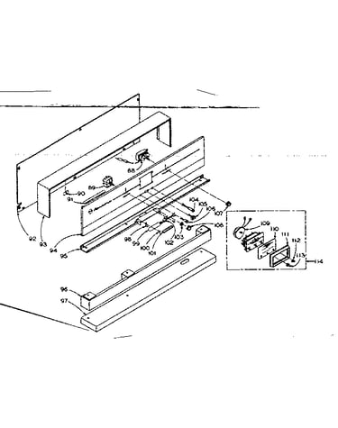 Electric range backguard parts