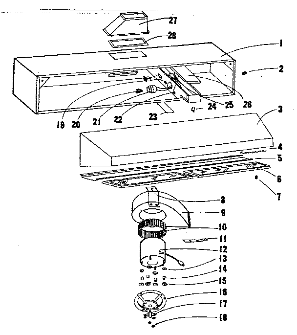 RANGE HOOD ASSEMBLY