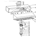 Kenmore 1559313 range hood assembly diagram
