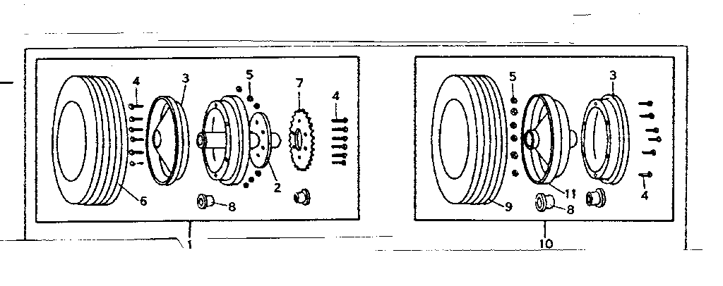 LEFT WHEEL ASSEMBLY