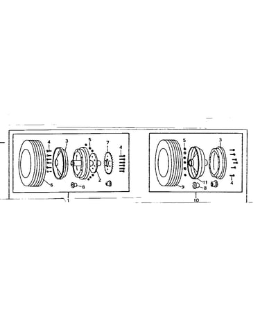 Left wheel assembly