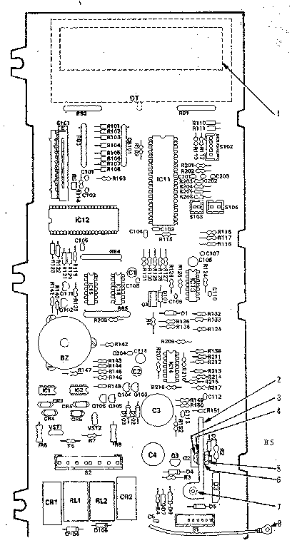 Power and control circuit board (part no. 11674r