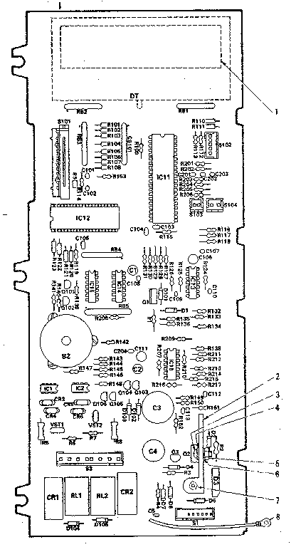 Power and control circuit board (part no. 11674r)