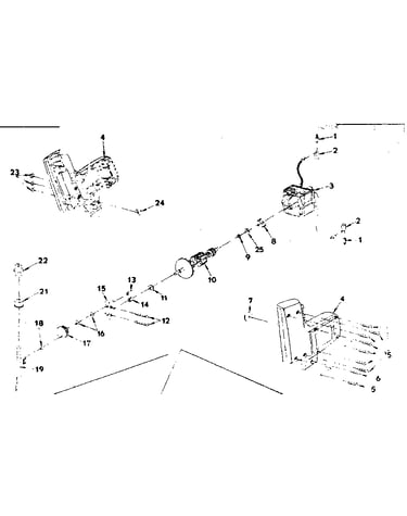 Section "a" field and armature assembly