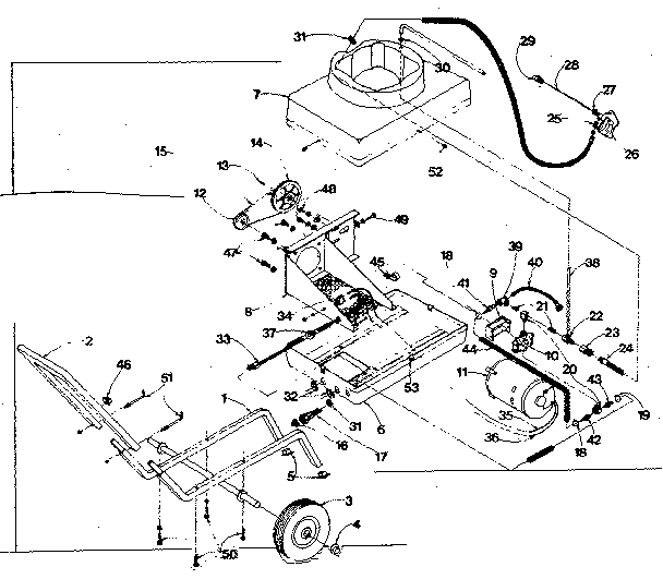Main frame / motor and pump