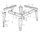 Craftsman 11319707-0 leg set diagram