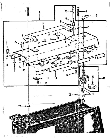 Bobbin winder and top plate