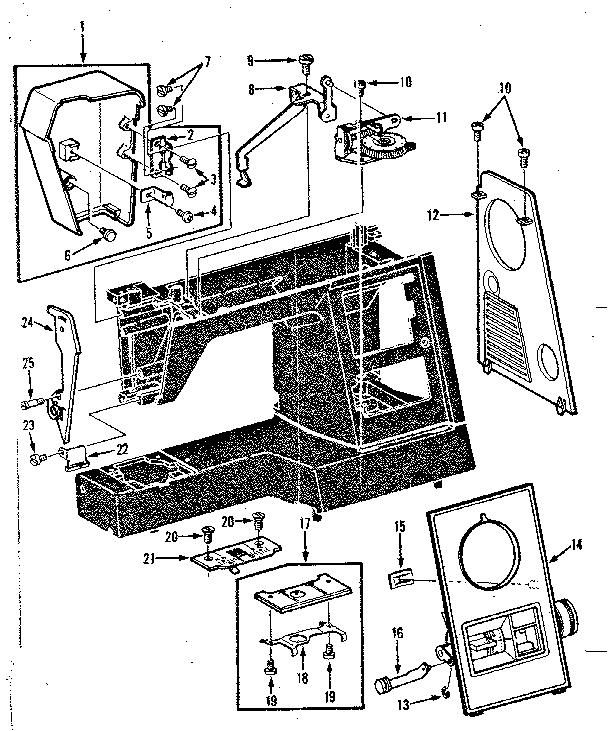 THREAD TENSION AND FACE PLATE