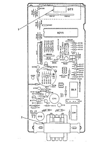 Power and control circuit board (part no. 12982)