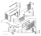 Kenmore 1068720582 cabinet parts diagram