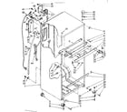 Kenmore 1068758281 cabinet parts diagram