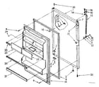 Kenmore 1068758221 refrigerator door parts diagram