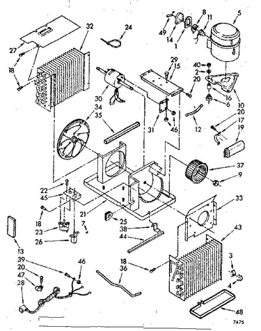 Air flow and unit parts