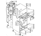 Kenmore 1068758270 cabinet parts diagram