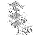 Kenmore 1068758250 shelf parts diagram