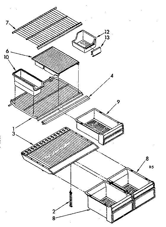 Shelf parts