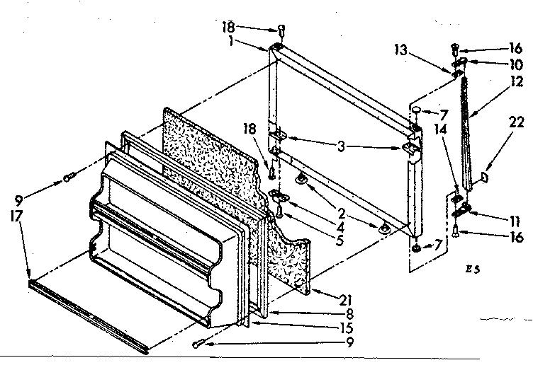 Freezer door parts