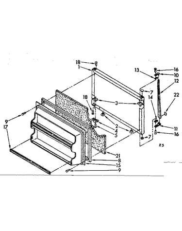Freezer door parts